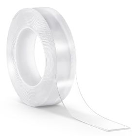 Double Sided Tape Heavy Duty, 16 ft Long Nano Mounting Tape, Strong Adhesive & Reusable, Clear Two Sided Wall Tape