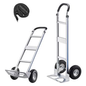 Hand Truck, 500 lbs Load Capacity, Heavy-Duty Hand Truck Dolly with Non-Slip Wheels & Handle