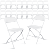 10pcs Injection Molding Classic Garden Plastic Folding Chair White