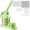 Button Maker Machine, 2.28 in, Plastic Pin Maker with 100pcs Button Parts, Circle Cutter and Hex Wrenches, Reinforced Ergonomic Handle, for DIY Badges