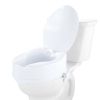 VEVOR Raised Toilet Seat, 6" Height Raised, 300 lbs Weight Capacity, Universal Toilet Seat Riser, Screw Rod Locking, with Toilet Seat, for Elderly