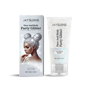 Jaysuing Glitter Glitter Gel, Natural Stereoscopic Body High Glitter Party Rave Multi-Color Option