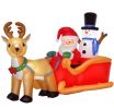 Christmas Decor Outdoor Decorations, Reindeer and Snowman with LED Lights for Holiday Yard Christmas Decor