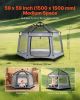 VEVOR Baby Playpen, Pop Up Toddler Playpen with Canopy