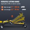 Floor Jack, 2.5 Ton Low Profile Floor Jack, Heavy-duty Steel Racing Floor Jack With Single Piston Lift Pump, Floor Jack Lifting Range 3.35"-14.96"