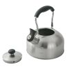 1.8-Liter Whistle Tea Kettle, Induction Compatible, Stainless Steel, Silver