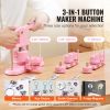 3-IN-1 Button Maker, 1/1.25/2.28 inch(25/32/58mm) Pin Maker, 300pcs Button Parts,Button Maker Machine with Panda Magic Book