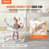 VEVOR Baby Bouncer, Baby Activity Center 360° Rotation & Adjustable Height, Toddler Play Jumper with Developmental Toys, Music Lights Sounds