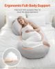 VEVOR Pregnancy Pillow, C-Shaped Full Body Maternity Pillow for Sleeping