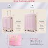 Front Opening Luggage Set 3 Piece, Hardside Carry on Suitcase with USB Port, Expandable Luggage with Handle Bag Spinner Wheels TSA Lock