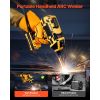Portable Handheld Welding Machine, 20-140A Portable ARC Welder with 5-Level Current Adjustment & IGBT Inverter