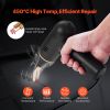 Cordless Plastic Welder, 120W Plastic Welding Gun with 400PCS 4 Types Hot Staples, Rechargeable Hot Staple Welding Gun