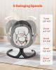 VEVOR Baby Swing, 5-Speed Baby Rocker with 3 Seat Position, Portable Infant Swing for Newborn with PVC Touch Panel, Remote Control, Bluetooth
