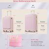 Front Opening Luggage Set 3 Piece, Hardside Carry on Suitcase with USB Port, Expandable Luggage with Handle Bag Spinner Wheels TSA Lock
