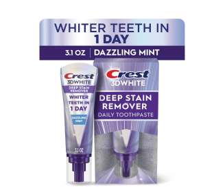 Crest 3DWhite Brilliance Deep Stain Remover Dazzling Mint Toothpaste - 3.1oz