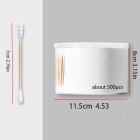 100pcs Disposable Double-ended Cotton Swabs for Ear Cleaning and Makeup Removal (Color: spin)