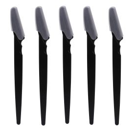 5/10/30/40pcsbrow Razor and Face Razor for Women and Men, Eyebrow Hair Trimmer and Shaver with Protective Cover,Safe (Color: 5pcs  Black)