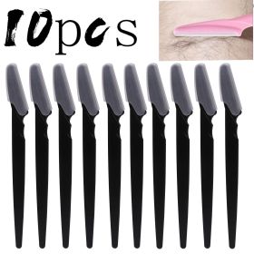 5/10/30/40pcsbrow Razor and Face Razor for Women and Men, Eyebrow Hair Trimmer and Shaver with Protective Cover,Safe (Color: 10pcs  Black)