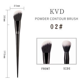 Kat Von D Makeup Brush Foundation Blush Highlight Concealer Powder Sculpting Eyeshadow Brush KVD Brand Makeup Brushes (Handle Color: 02)