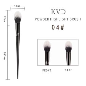 Kat Von D Makeup Brush Foundation Blush Highlight Concealer Powder Sculpting Eyeshadow Brush KVD Brand Makeup Brushes (Handle Color: 04)