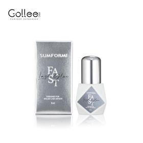 Gollee 0.5-1s Fast Adhesives for Eyelash Extensions No Odor Glue Eyelash Extensions No Irritation Lash Extension Supplies Makeup (Color: 0.3s Pro Glue)