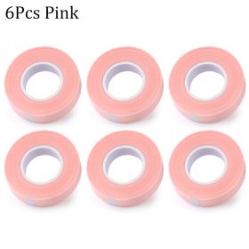 2/4PCS Micropore Eyelash Tape Lashes Lifting Tapes Under Eyes Breathable Easy To Tear Medical Tapes Eyelash Extension Supplies (Color: Pink 6pcs)