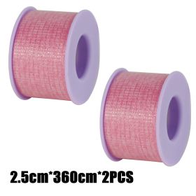 2/4PCS Micropore Eyelash Tape Lashes Lifting Tapes Under Eyes Breathable Easy To Tear Medical Tapes Eyelash Extension Supplies (Color: Purple 2.5x360cm 2pc)