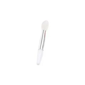 Q Soft Silicone Lip Brush With Dust Proof Cover Round Head Lipstick Applicator Lip Cosmetic Tool Multi-use Eyeshadow Brush (Handle Color: 1Pc D-Skin)