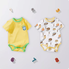 baby-boys 2-pack Short Sleeve Variety Onesies Bodysuits (size: 100cm)