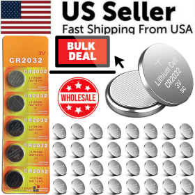 5-50x LITHIUM BATTERY 3V CR2032 CR 2032 BR2032 DL2032 Remote Button Cell Watch (Battery Quantity: 50 Pack)