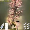 The cherry blossom branches can be customized. The LED tree-shaped lamp is 7.55 feet long and has 148 LEDs. It is suitable for wall decoration and can