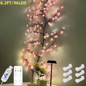 The cherry blossom branches can be customized. The LED tree-shaped lamp is 7.55 feet long and has 148 LEDs. It is suitable for wall decoration and can (size: 6.2FT)