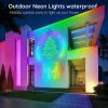 32.8 feet LED neon light, equipped with remote control APP for operation, powered by USB, waterproof flexible neon light strip, 24V RGB light string