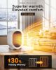 Electric Space Heater - 1200W Energy-Efficient Heater for Indoor Use. This two-speed portable heater fan is perfect for offices