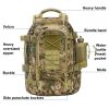 Tactical Backpack 3 Day Assault Pack, Expandable Military Bug Out Bag,Large-capacity army daypack expands for extra gear, ideal for outdoor hiking