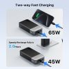 Nobis Portable Charger, 65W PD Fast Charging 20000mAh Type-C Small Compact Power Bank for Phone, Tablet, Laptop