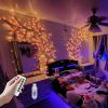 The cherry blossom branches can be customized. The LED tree-shaped lamp is 7.55 feet long and has 148 LEDs. It is suitable for wall decoration and can