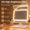 Makeup mirror, 360Â° rotatable, 1/2/3 times magnification, three lighting options, a great gift for women on their birthdays
